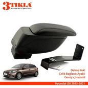 3 Tıkla Dacia Lodgy Stepway 2015 Siyah Delmesiz Çelik Ayaklı Kol Dayama Kolçak