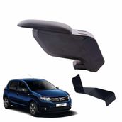 3 Tıkla Dacia Sandero 2018 Siyah Delmesiz Çelik Ayaklı Kolçak Kol Dayama
