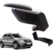 3 Tıkla Dacia Sandero Stepway 2013 Delmesiz Çelik Ayaklı Gri-Siyah Kolçak