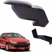 3 Tıkla Peugeot 206 2005 Delmesiz Çelik Ayaklı Siyah Kolçak
