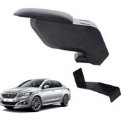 3 Tıkla Peugeot 301 2015 Delmesiz Çelik Ayaklı Siyah Kolçak