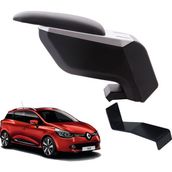 3 Tıkla Renault Clio 4 SW 2017 Delmesiz Çelik Ayaklı Gri-Siyah Kolçak