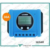 30 Amper 12-24V Solar Pwm Şarj Kontrol Cihazı Yeni Mavi Kasa Lexron