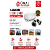 30 Metre Yangın Hortumu 52 Mm (2) Wp 15 Bar Bp 50 Bar Tse & Ce Belgeli Yüksek Basınç