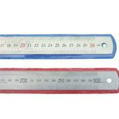 *30cm* Çift Taraflı Paslanmaz Çelik Metal Cetvel