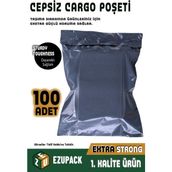 30X37+5 Cepsiz Kargo Poşeti Kokusuz Ambalaj Paketleme Poşet 100 Adet