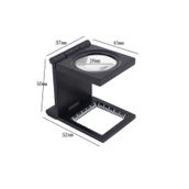 34center Led Işıklı Lup Mercek Metal Katlanır Ölçekli Kılıflı Işıklı Büyüteç