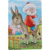 36 Parça Çocuk Puzzle + Boyama Nasrettin Hoca Eşşek