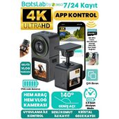 360+ V9H 4K Wi-Fi 140 Derece Ultra Geniş Açı Kristal Gece Modu Araç ve Aksiyon Kamerası (2024)