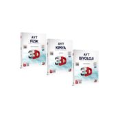 3D Yayınları Fizik Kimya Biyoloji AYT Fen Bilimleri Soru Bankası Seti