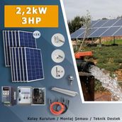 3hp-2,2kw Monofaz 230V Pompa Için Solar Sulama Paketi