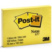 3M Post-it 657 Sarı Yapışkanlı Not Kağıdı