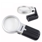 3x 4.5x Katlanabilir Ayarlı Büyüteç 10 Led Işık El Veya Masa Akrilik Optik Lens