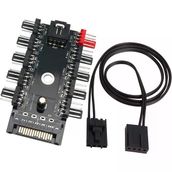 4-3 Pinli Fan Çoklayıcı Hub Pwm Fan Kontrolcüsü 10 Port 12v Pc Fan Çoklayıcı