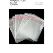 43 cici süsler organizasyon Yapışkanlı Poşet 50 Adet Epoksi - Hediyelik Poşeti 10x14 cm
