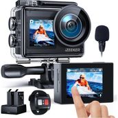 4K 24 Mp Aksiyon Kamerası, 40 M Su Geçirmez, Çift Ekran, Wi-Fi, Eıs Destekli - Renk