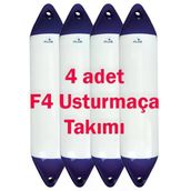 4Plus 4 Adet F4 Mavi/Beyaz Tekne Usturmaça Takımı (21X104)