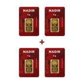 4X5 gr 24 Ayar Külçe Altın