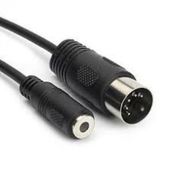 5 Pin Din-3.5 mm Stereo Dişi Çevirici Kablo