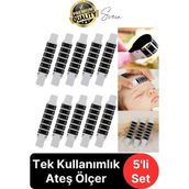 5'li Alın Şerit Termometre Esnek Kullanımlık Su Süt Isı Ateş Vücut Bebek Çocuk Sıcaklık Ölçer