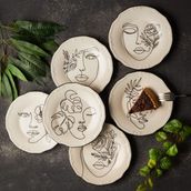 6 Kişilik Pasta Takımı Face