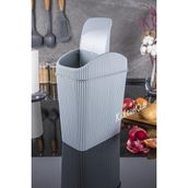 6 Lt Çöp Kutusu,mutfak,banyo,tuvalet,masaüstü,ofis Çöp Kovası Gri 7170511