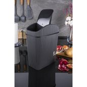 6 Lt Orta Boy Çöp Kutusu,mutfak,banyo,tuvalet,masaüstü,ofis Çöp Kovası Siyah 7170521