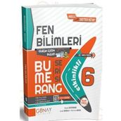 6. Sınıf Fen Bilimleri Bumerang Serisi Etkinlikli Akıllı Kitap Defter - Günay Yayınları