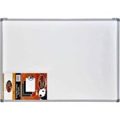 60X85 cm Beyaz Askılı Yazı Tahtası, Modern ve Şık Tasarım - Ahşap - Beyaz - Seçenek 1