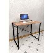 60x90 Çalışma Masası Metal Ayaklı Bilgisayar Masası Ofis Masası Atlantik Çam