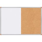 60X90 cm Çift Fonksiyonlu Mantar ve Yazı Tahtası, Kahverengi, Şık ve Kullanışlı - Ahşap - Ceviz - Seçenek 1
