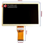 7" inç 800*480p 50pin (165x100mm HD) TABLET uyumlu LCD EKRAN, PANEL (Oto Teyp, Medikal Cihaz Lardada kullanılır)