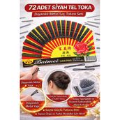 72 Adet Siyah Tel Toka Saç Tokası – Dayanıklı Metal Saç Teli Toka Seti