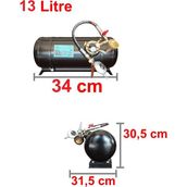 7A Mühendislik Karavan Lpg Tankı Yatay 13 Litre Tak Kullan Hazır Set
