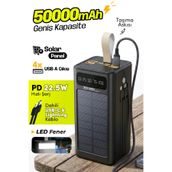 7GO GPW-01 50000 mAh 22.5 W Güneş Enerjili Powerbank