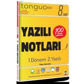 8. Sınıf Yazılı Notları 1.Dönem 1 ve 2.Yazılı-Tonguç Akademi Yayınları