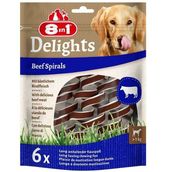 8in1 Smart Delights Beef Spirals Biftekli Burgu 6 Adet Köpek Ödülü