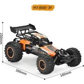 9010-3E 1:10 Kumandalı 40 cm Dev Off-Road Araba – Şarjlı, 2.4ghz, Yüksek Hızlı Rc Arazi Canavarı - Turuncu