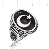 A.C Silvers Ay Yıldız Gümüş Yüzük