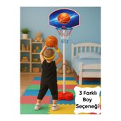 a v d a 60-90-120cm Ayarlanabilir Ayaklı Basketbol Potası 3 Farklı Boy Basket Seti Top Dahil