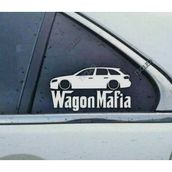 A4 Avant Kelebek Cam Araba oto Sticker 19 cm 2 Adet
