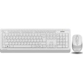 A4-Tech F1010 Beyaz Q Türkçe USB Multimedya 1600 DPI Klavye ve Mouse