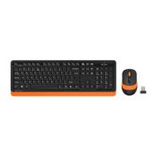 A4-Tech FG1010 Siyah-Turuncu Q Türkçe Kablosuz 2000 DPI Klavye ve Mouse