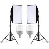 Aa Plus Ikili Softbox Seti ( 50X70 Cm) Lambalı Toplam 9000 Lümen