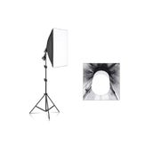 AA Plus Softbox Sabit Işık Seti 50X70 Cm- 50 Watt (500 Watt Çıkış Gücü) Siyah