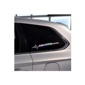 Abarth Yan Cam Sticker Oto Kapı 20 Cm X 7 Cm Holo-Chroma