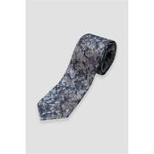 Abbate Kravat 8 cm Mikrofiber Polyester Açık Gri Erkek Desenli Kravat