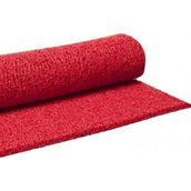 Abk Plastik 14 mm 100x350 cm Kıvırcık Kırmızı Kaymaz Kaydırmaz Halı