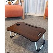 abnturk 60*40 cm Katlanabilir Taşınabilir Yatak Koltuk Üstü Laptop Bilgisayar Sehpası Ders Çalışma Masası - 60x40 - Açık Kahverengi