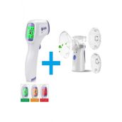 Ac-4020 Tasinabilir Mesh Nebulizator Cok Hafif Super Sessiz + Ac-9270 Dijital Temassiz Ates Olcer